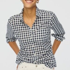 J. Crew Gingham Button-Down Shirt NWOT